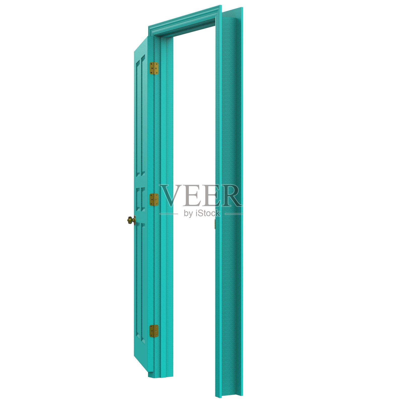 打开隔离门关闭三维插图渲染照片摄影图片