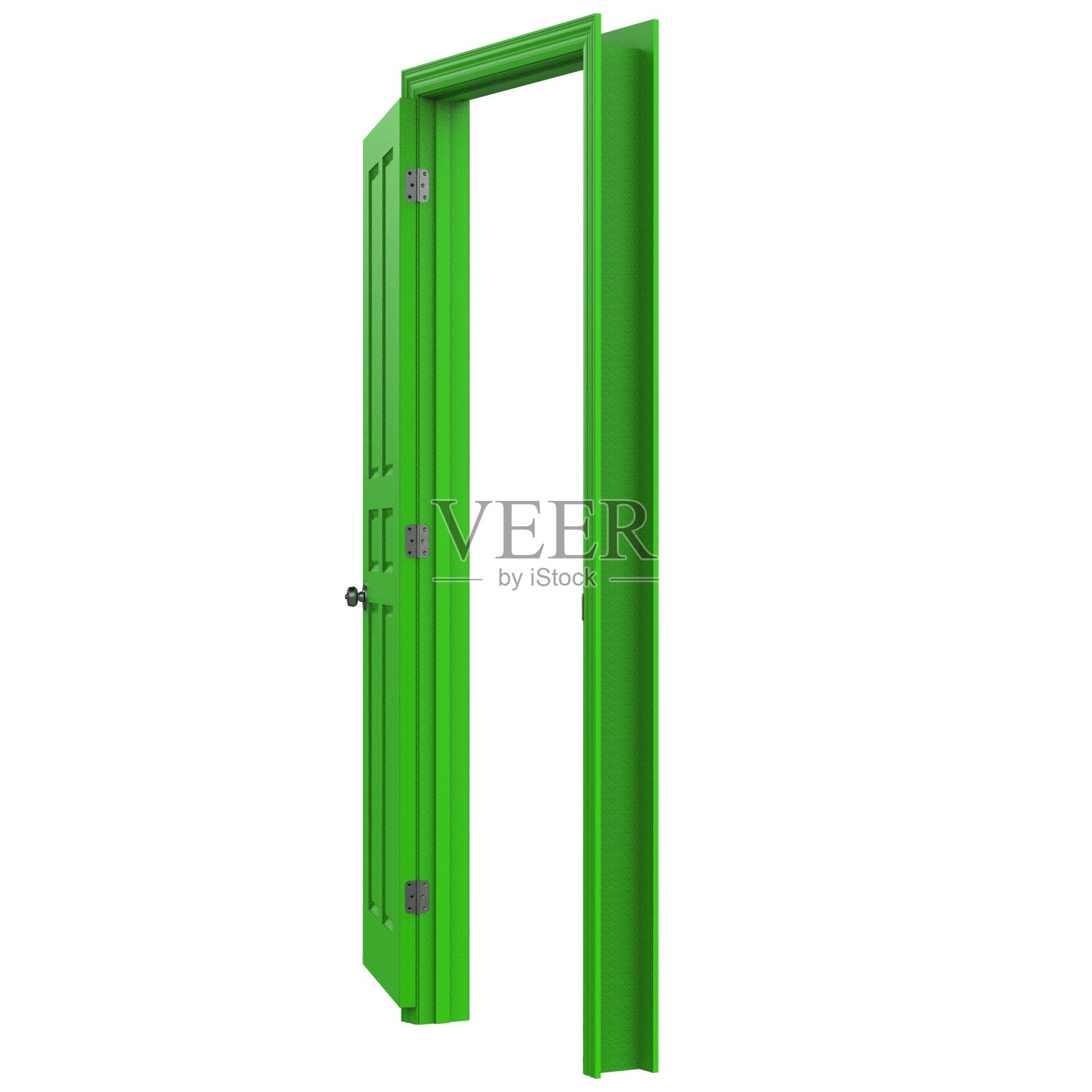 打开隔离门关闭三维插图渲染照片摄影图片