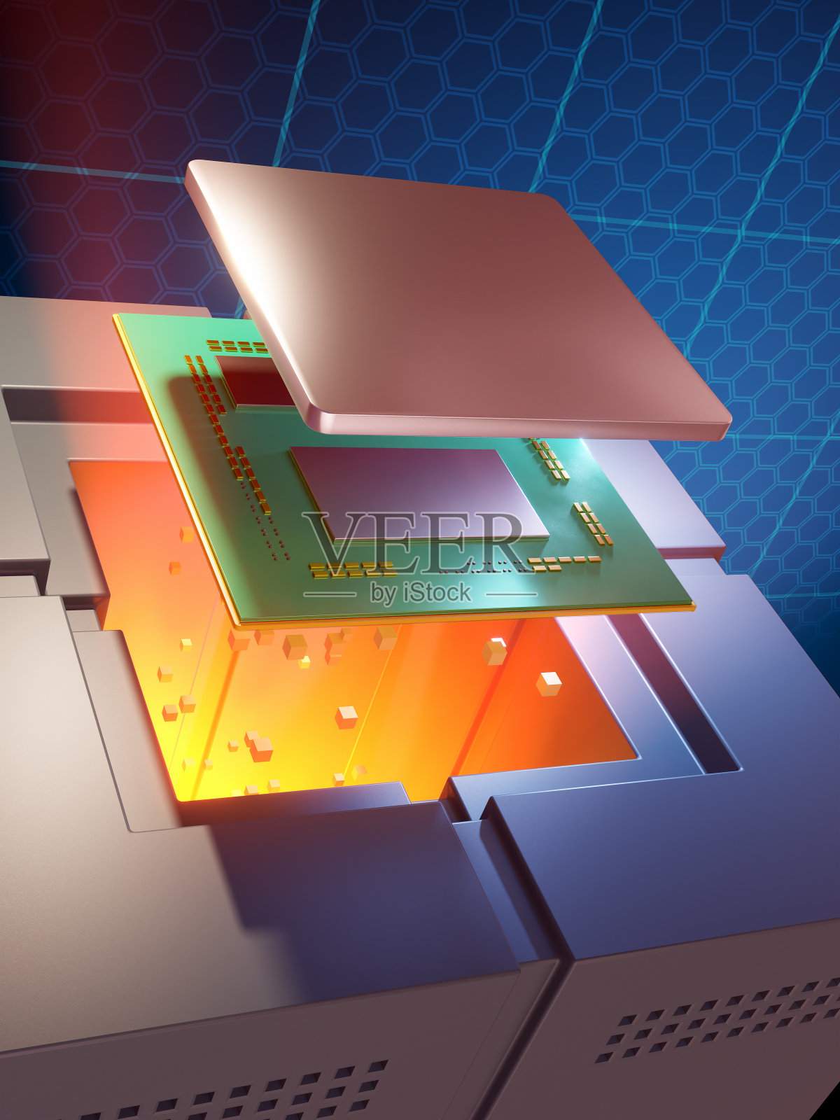 中央处理器组件照片摄影图片