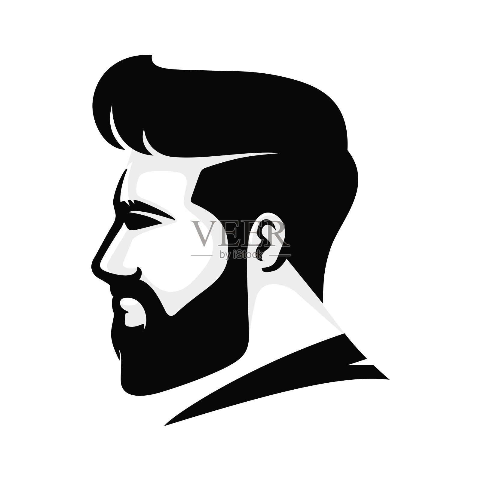 男性发型设计矢量插图插画图片素材