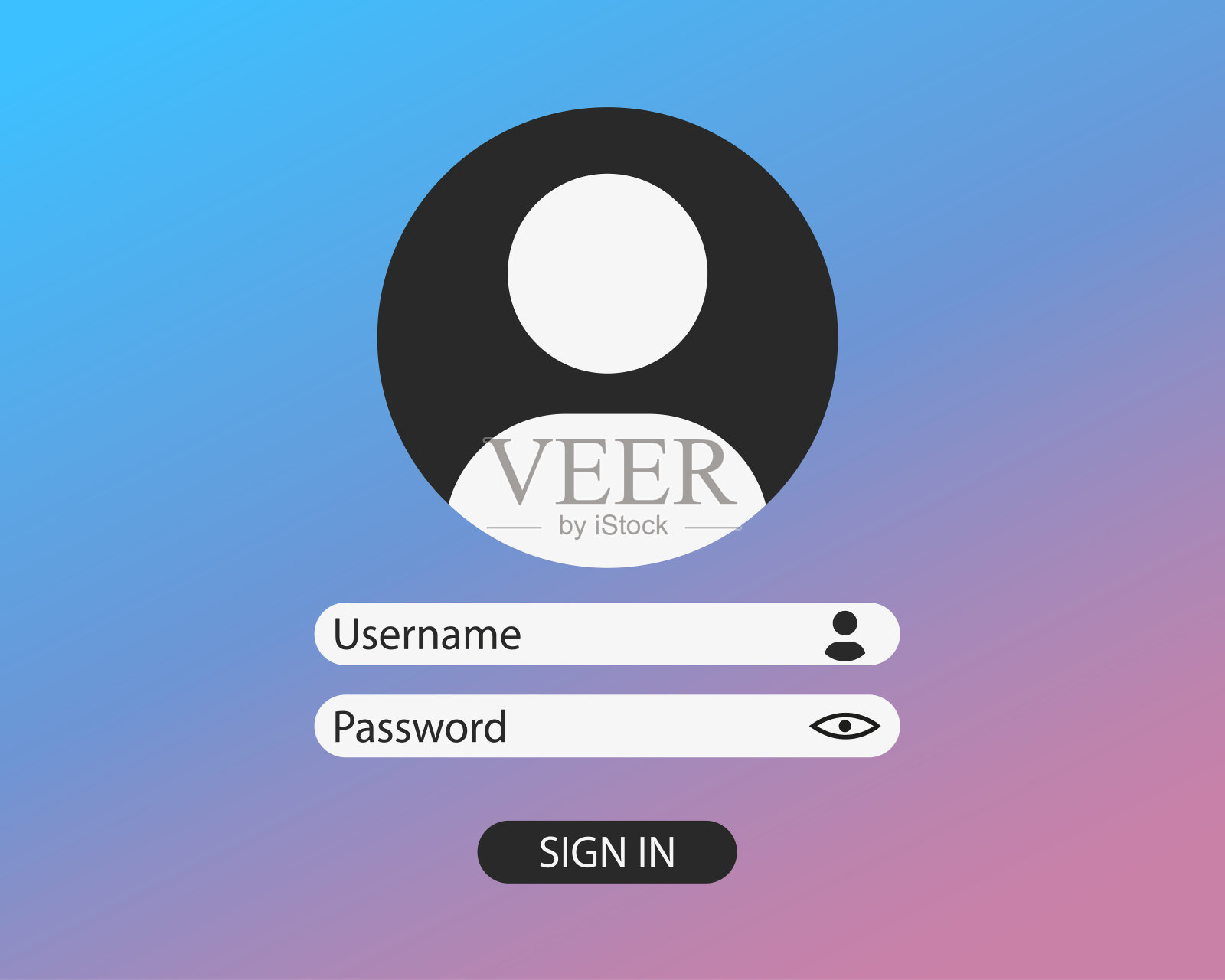 网站数据授权。矢量图插画图片素材