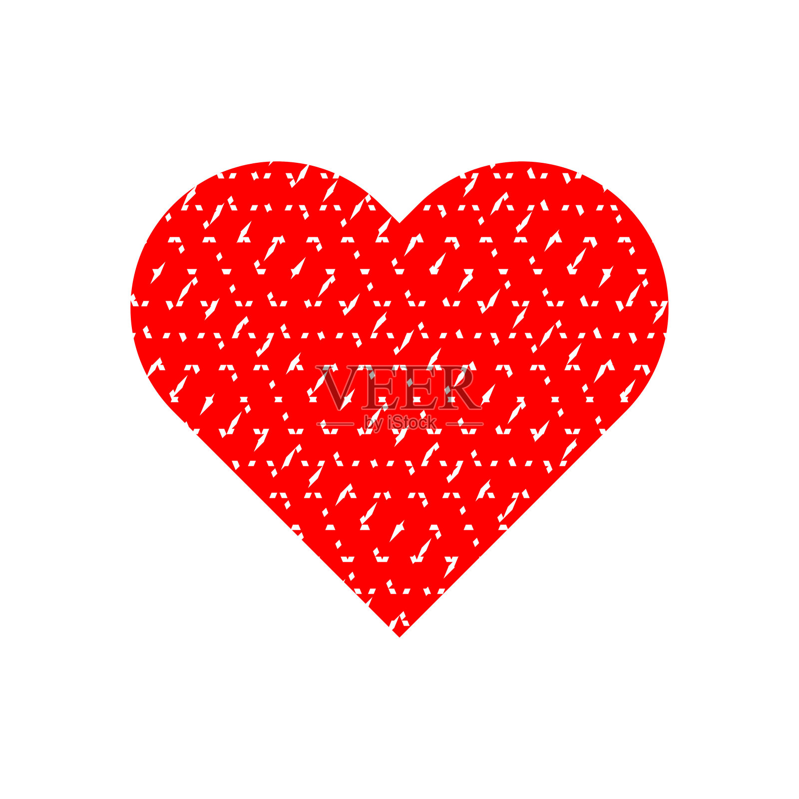 爱心图标说明矢量。插画图片素材