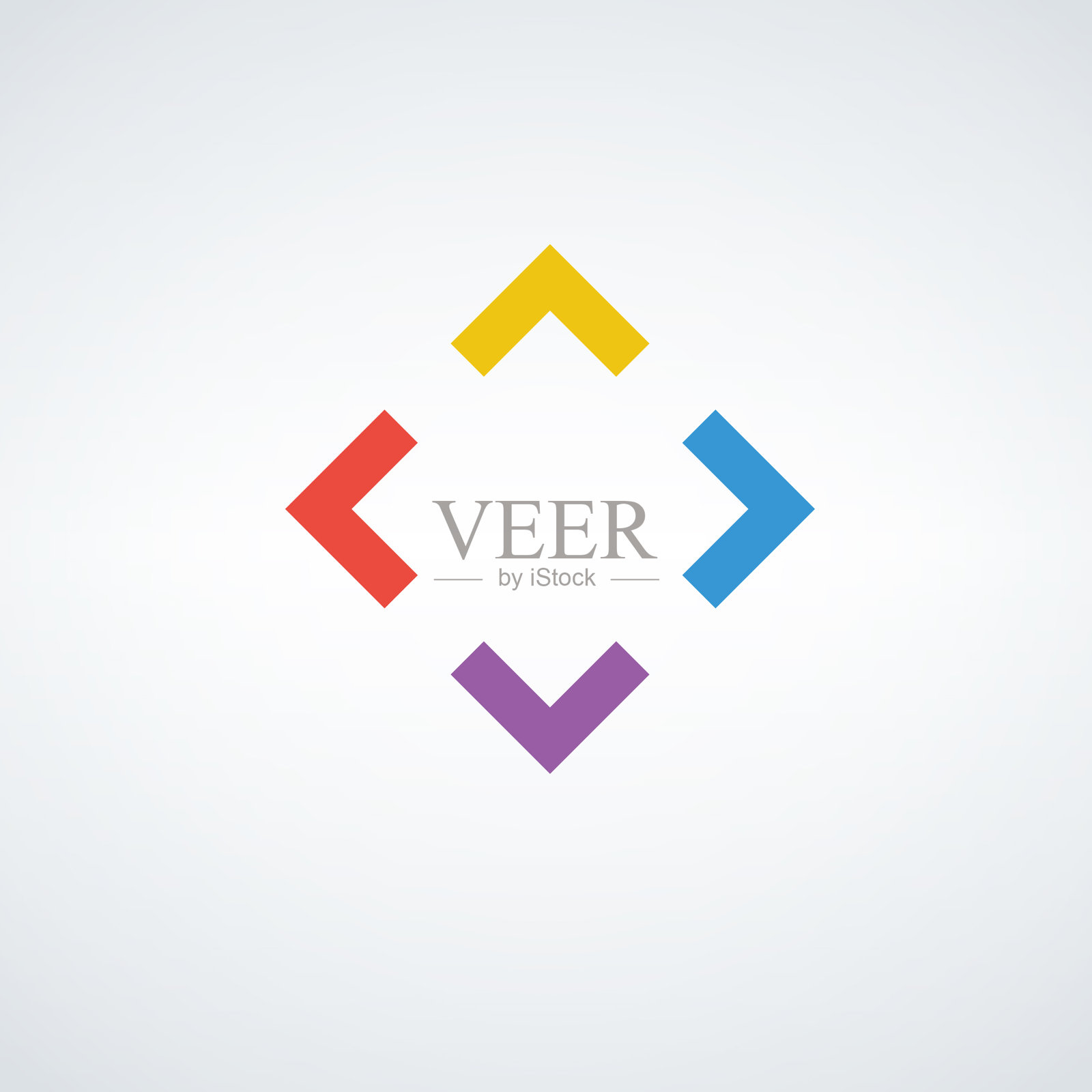 几何抽象方形元素创意盒图标素材