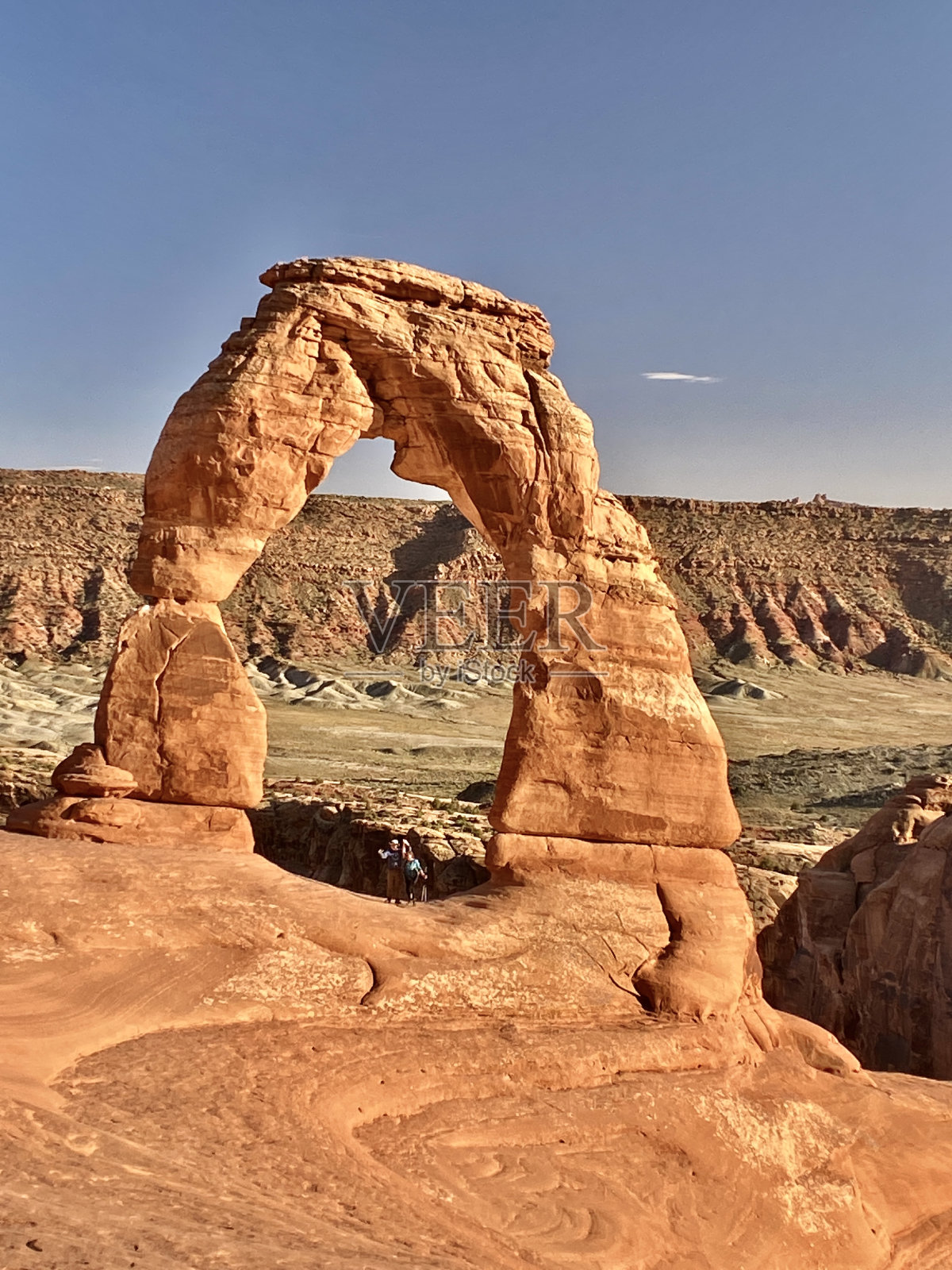 精致拱门位于拱门国家公园，摩押，犹他州-美国照片摄影图片