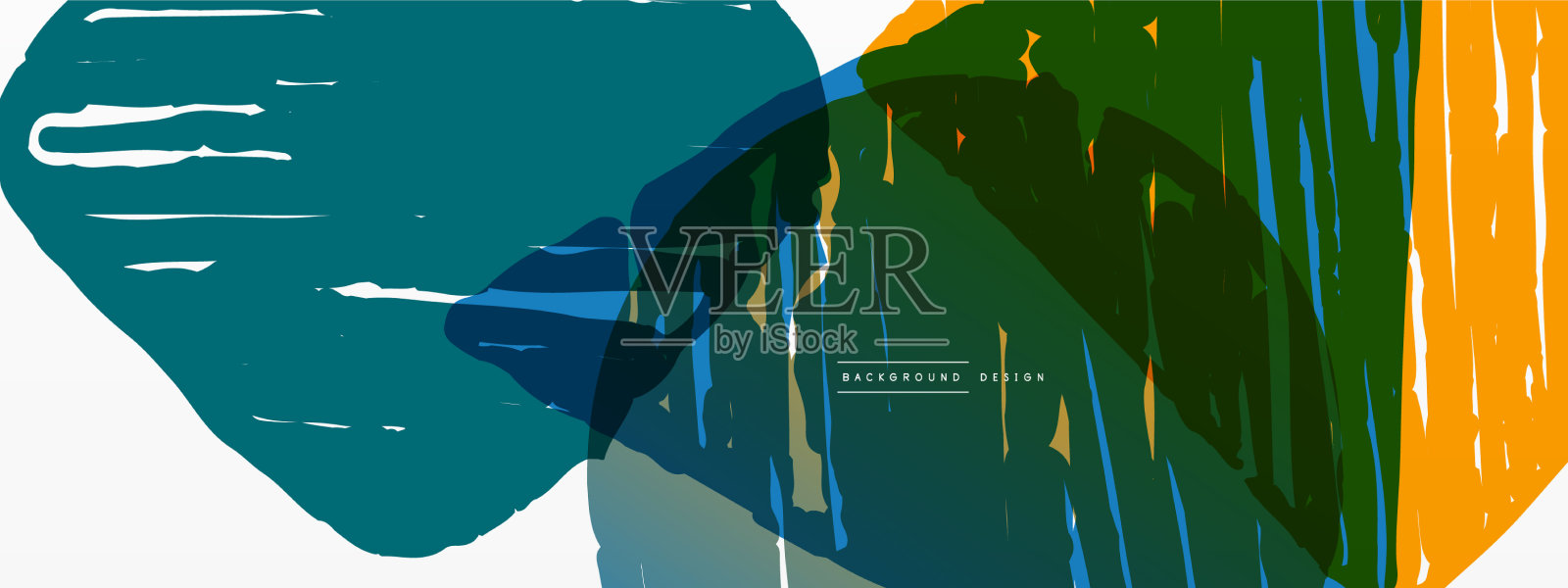 抽象背景手绘几何形状插画图片素材