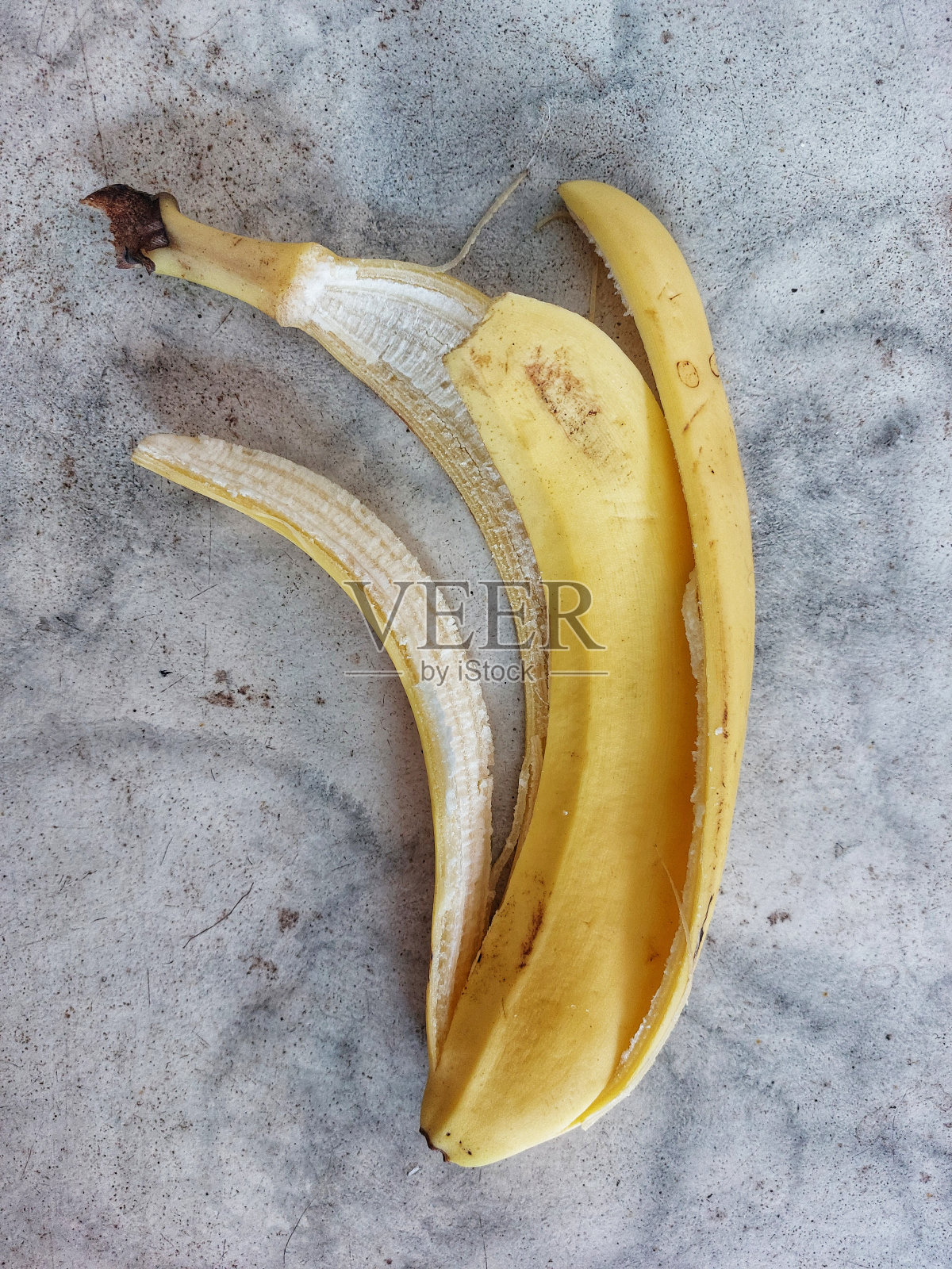 香蕉皮照片摄影图片