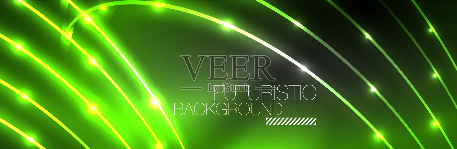 闪亮的霓虹灯暗抽象背景与插画图片素材