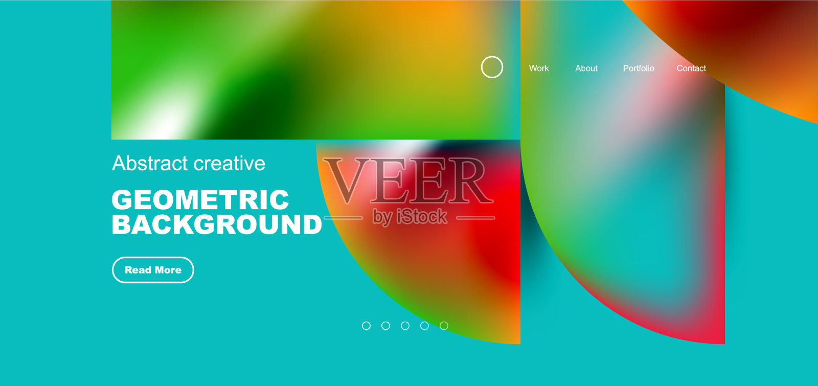 抽象圆和圆形元素几何插画图片素材