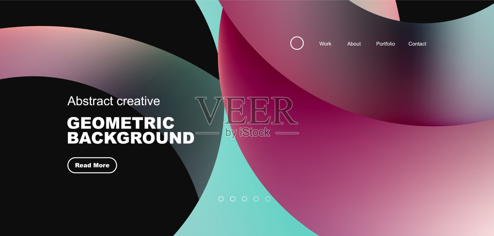 圆的形状，圆和环的组成插画图片素材