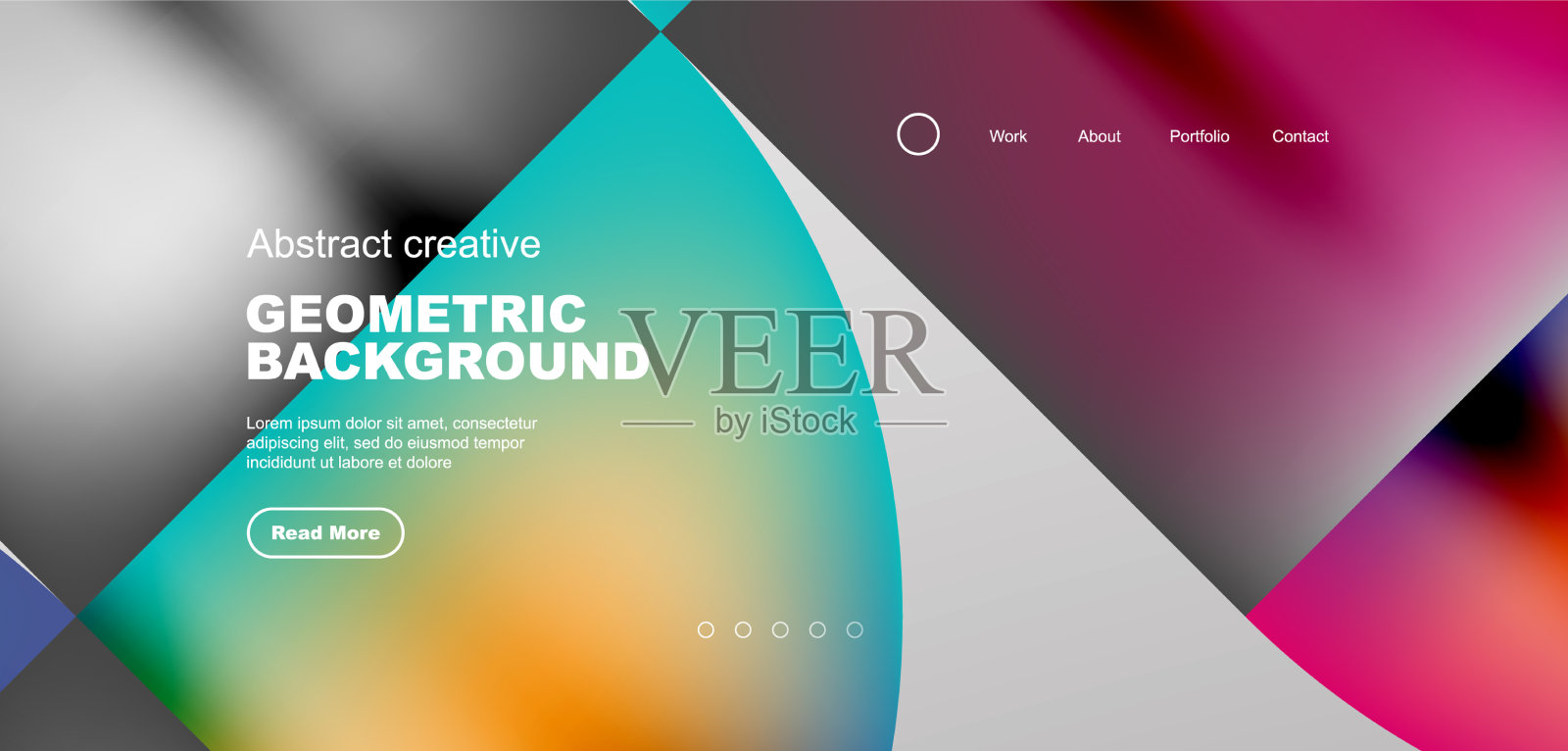 抽象的圆和线几何最小插画图片素材