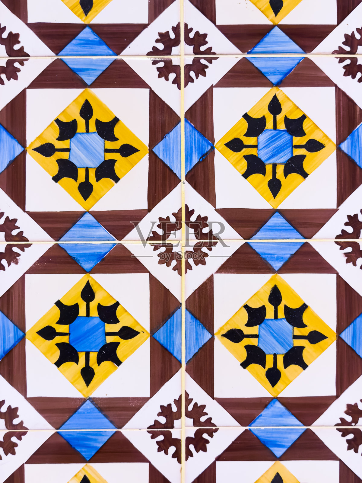 传统葡萄牙装饰瓷砖照片摄影图片
