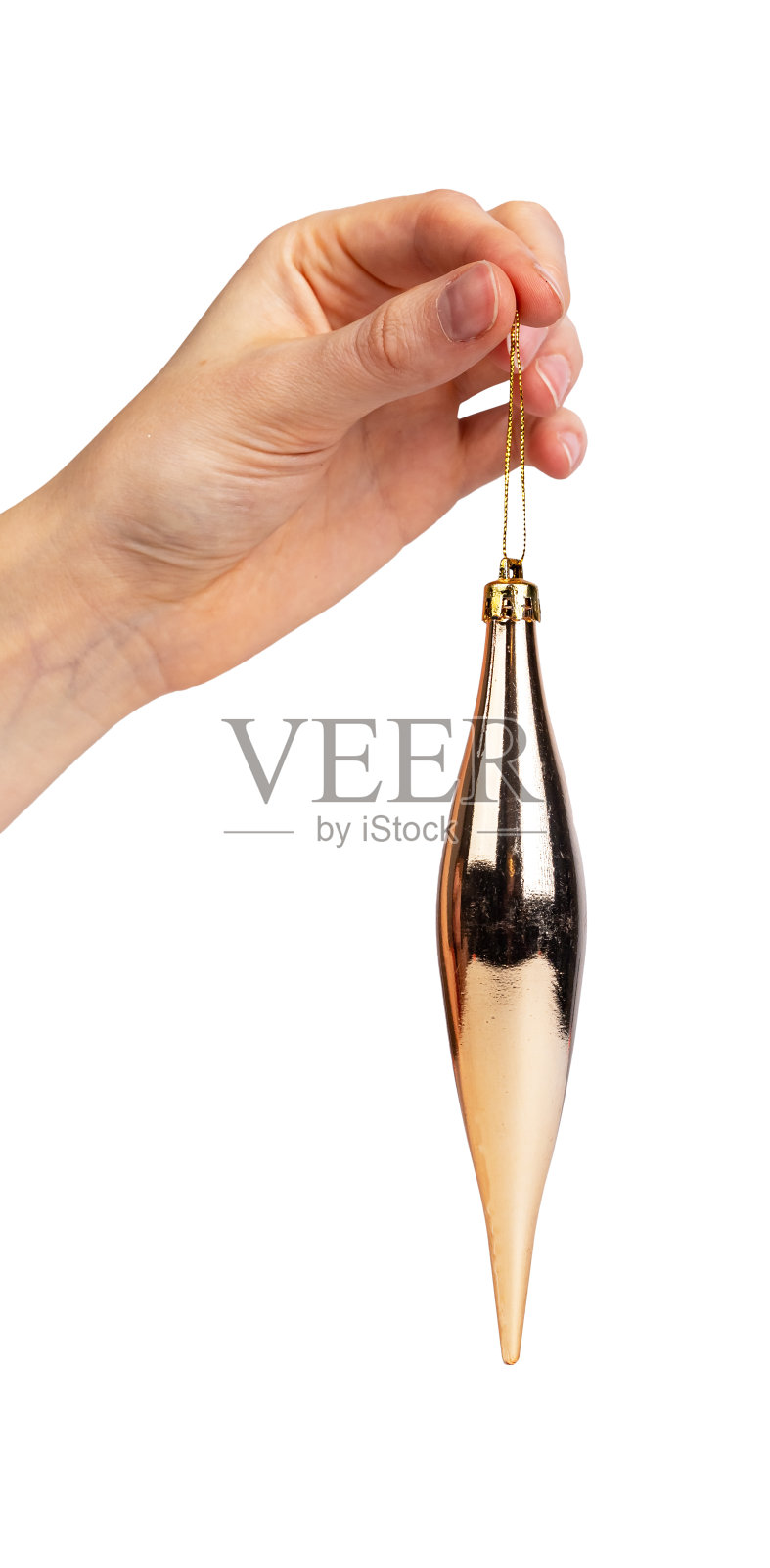 圣诞饰品手照片摄影图片