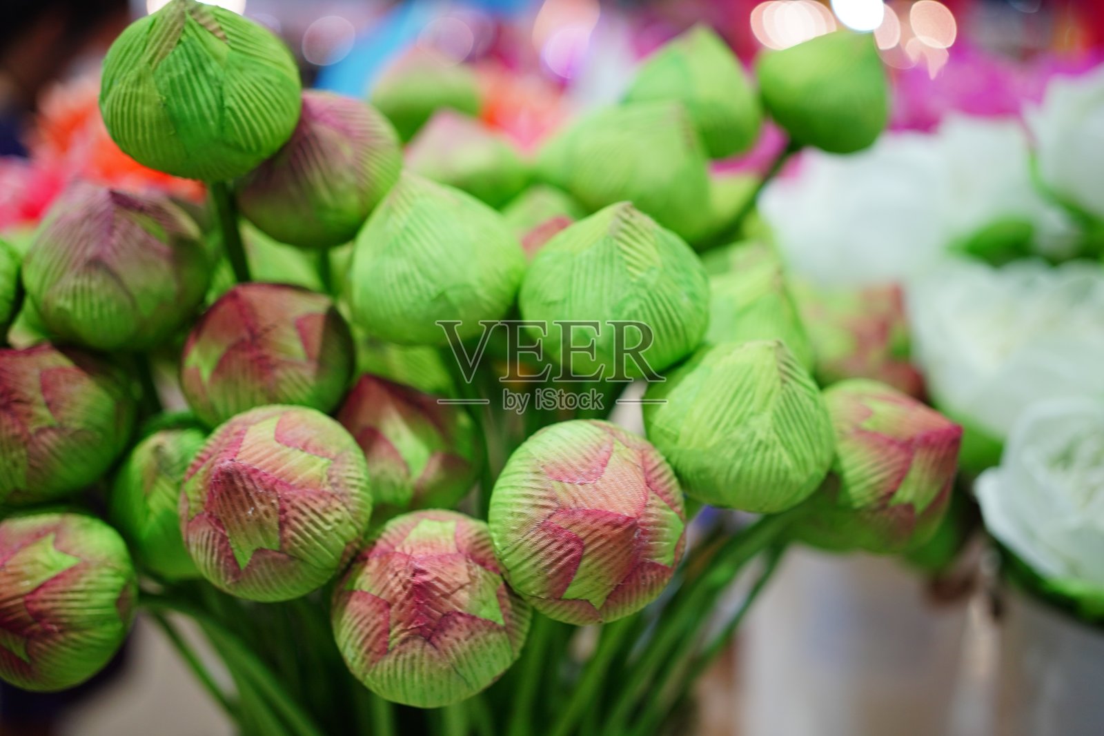 人工莲花照片摄影图片