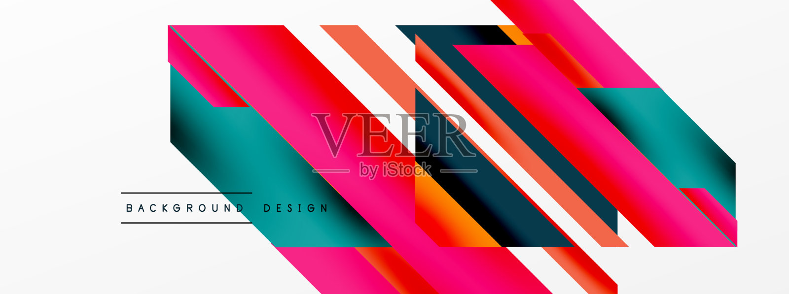 最小几何抽象背景动态3d插画图片素材