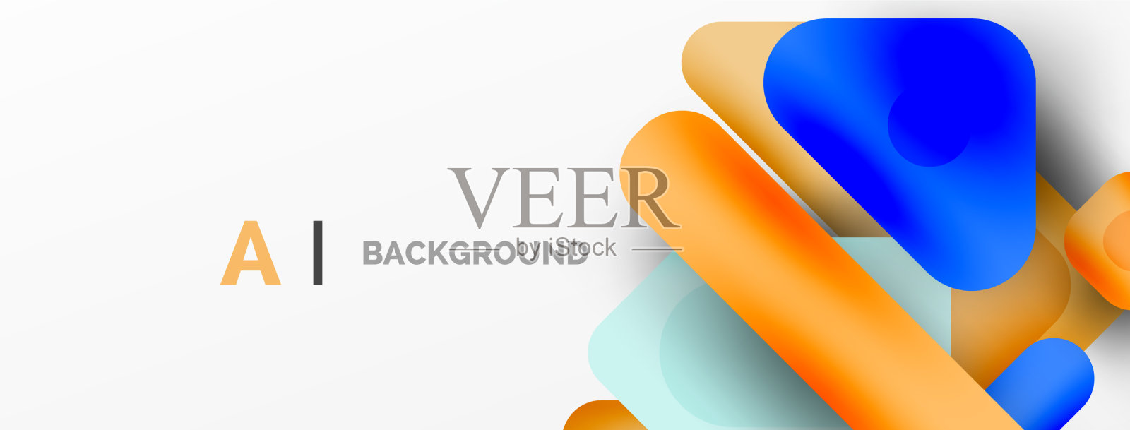 最小的几何抽象背景色彩插画图片素材