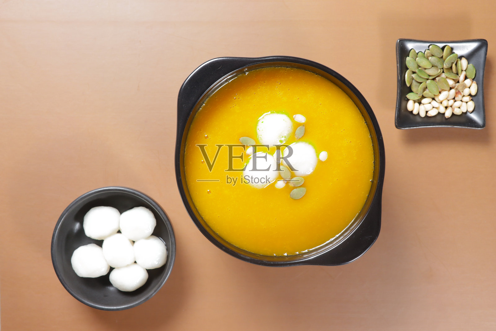 韩式南瓜粥照片摄影图片