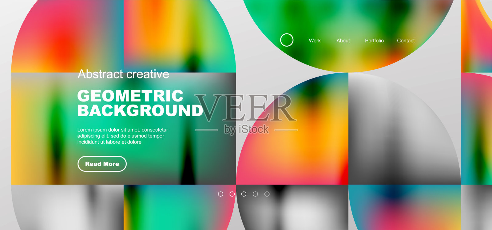 抽象的圆和线几何最小插画图片素材