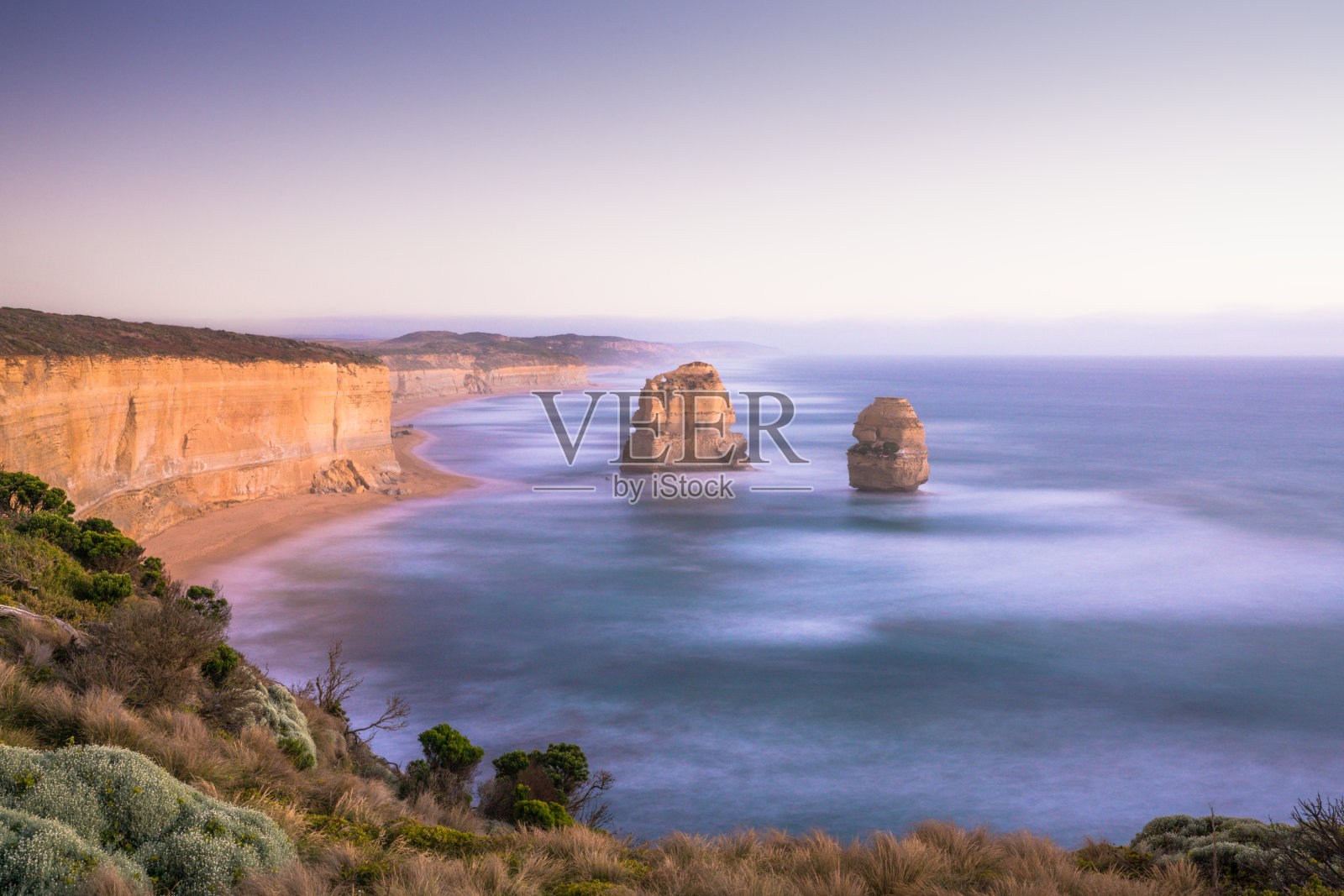 大洋路景观与12使徒和吉布森台阶了望照片摄影图片