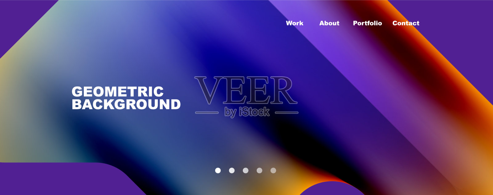 新潮极简几何构图插画图片素材