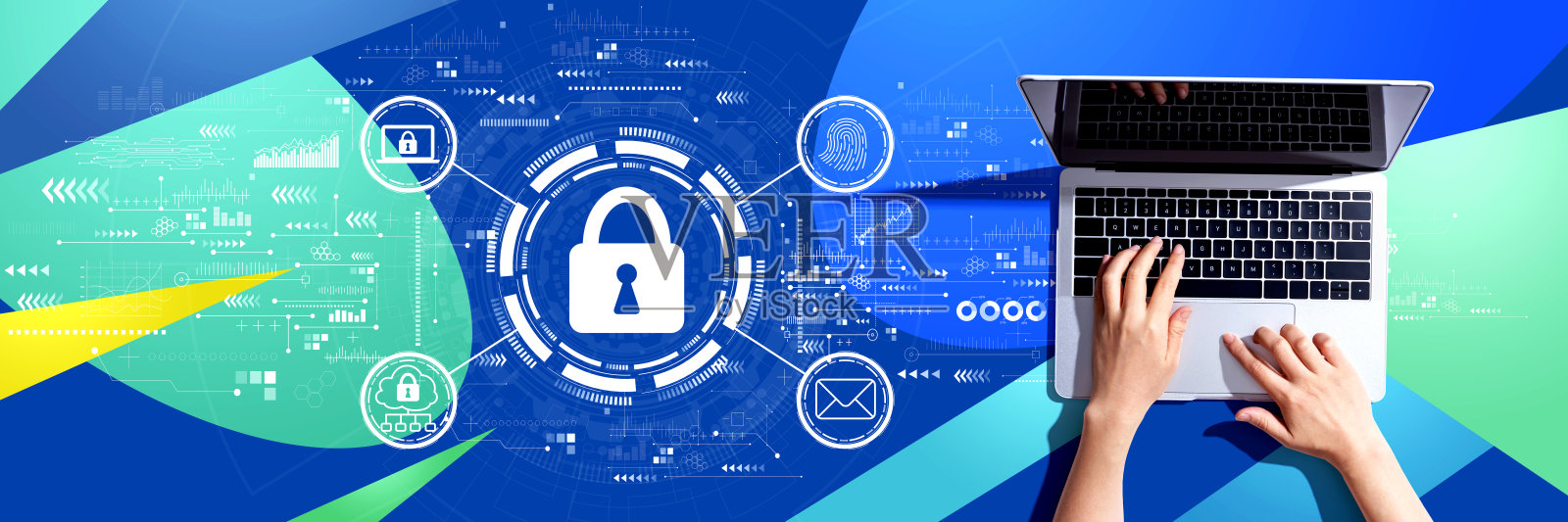 互联网网络安全概念与人使用笔记本电脑照片摄影图片