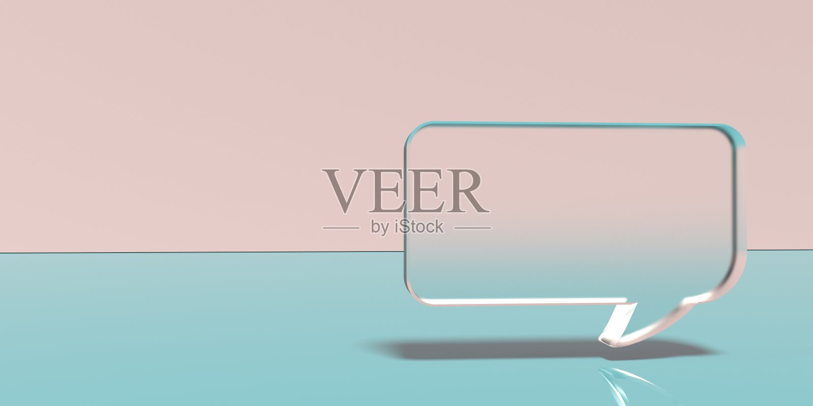 语音气泡的3D渲染照片摄影图片