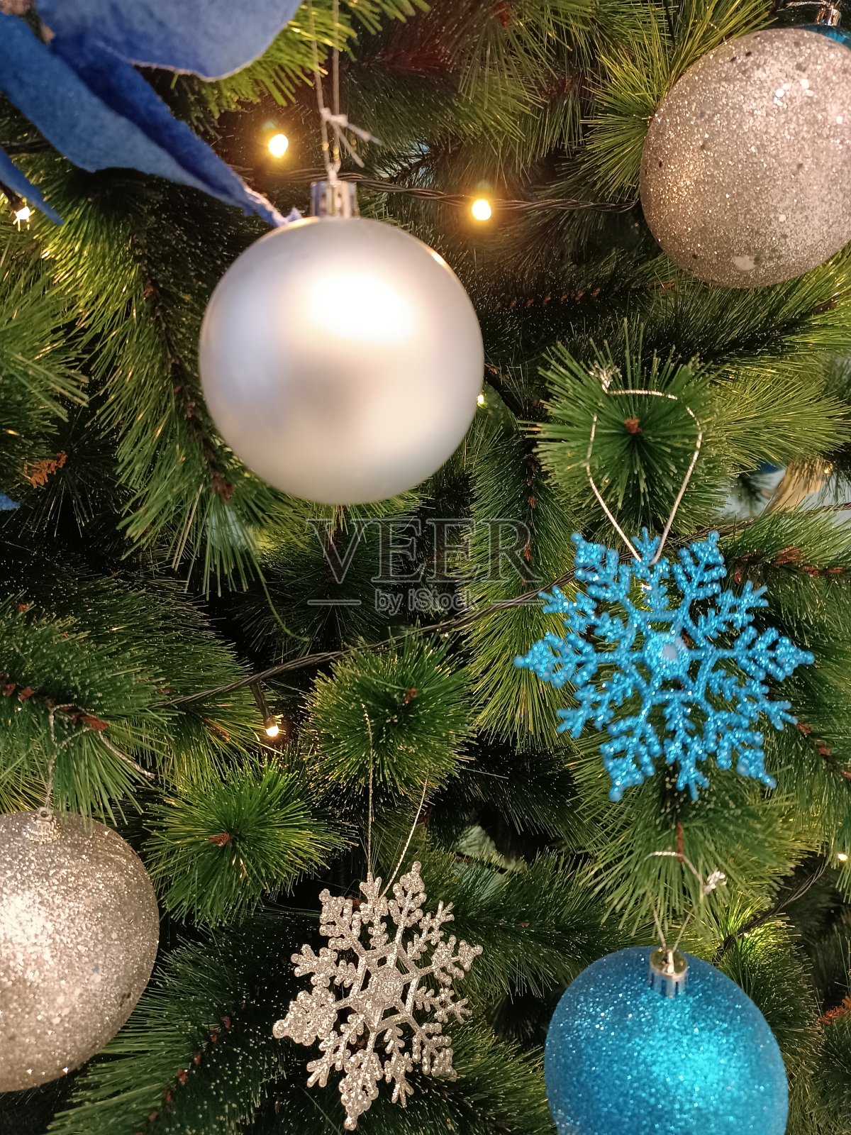 闪烁的雪花照片摄影图片