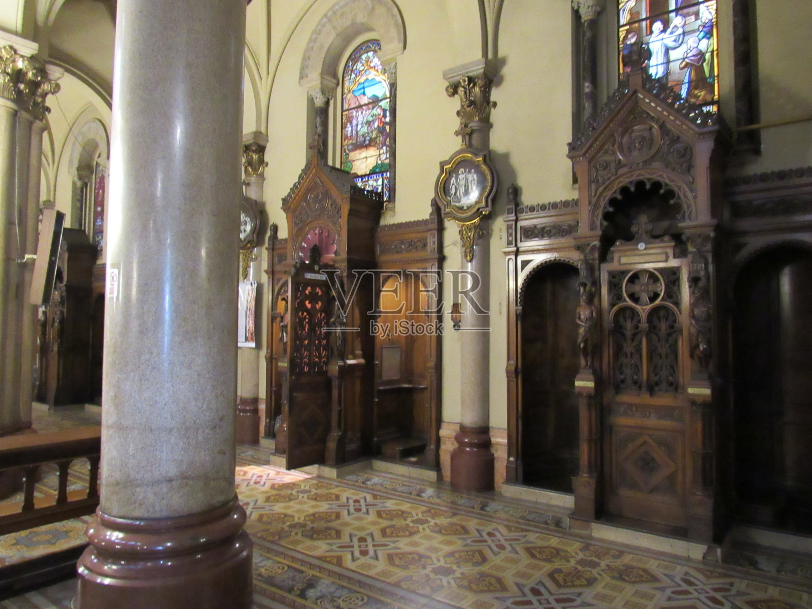 阿根廷布宜诺斯艾利斯圣佩德罗教堂内部照片摄影图片