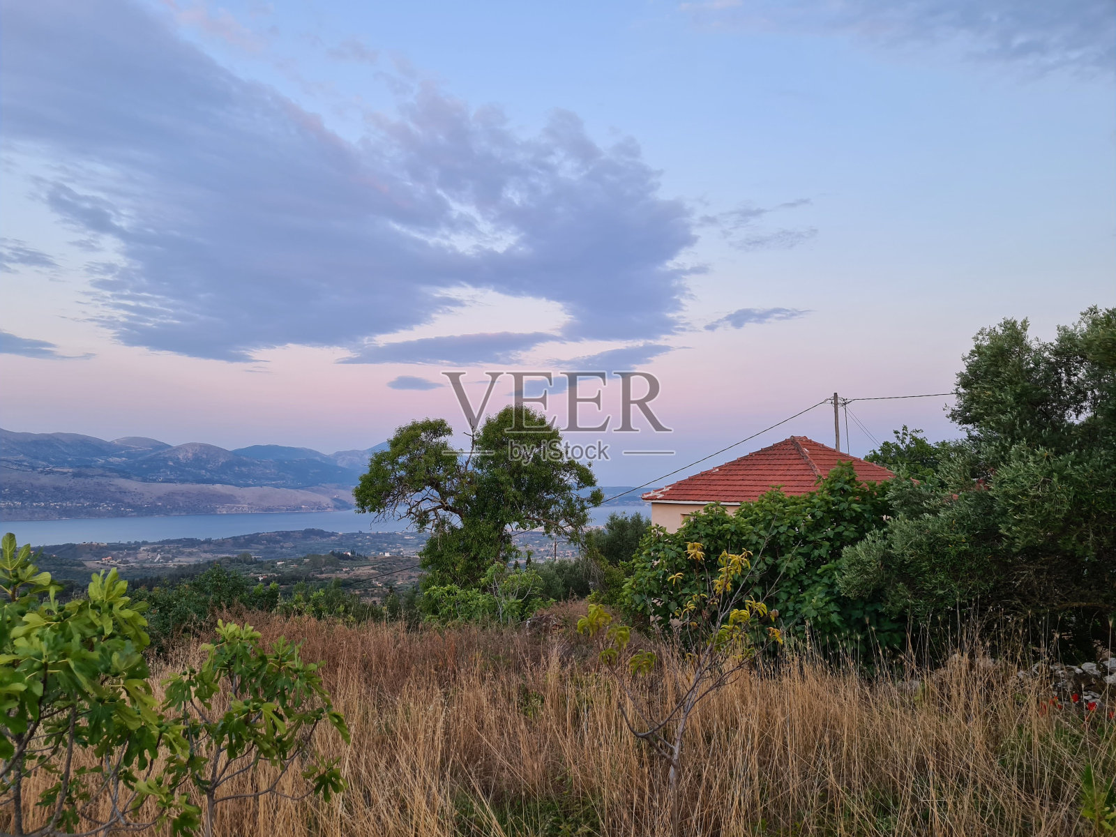 在Cephalonia的景观视图照片摄影图片