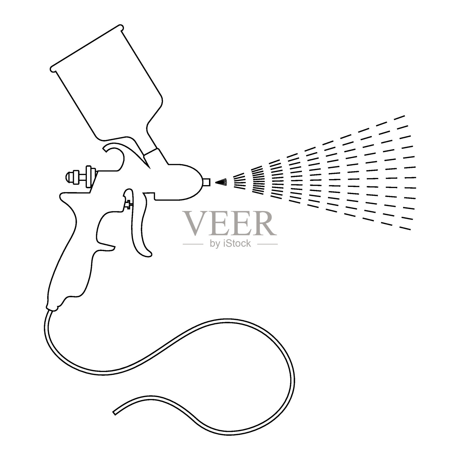 喷漆图标矢量插画图片素材