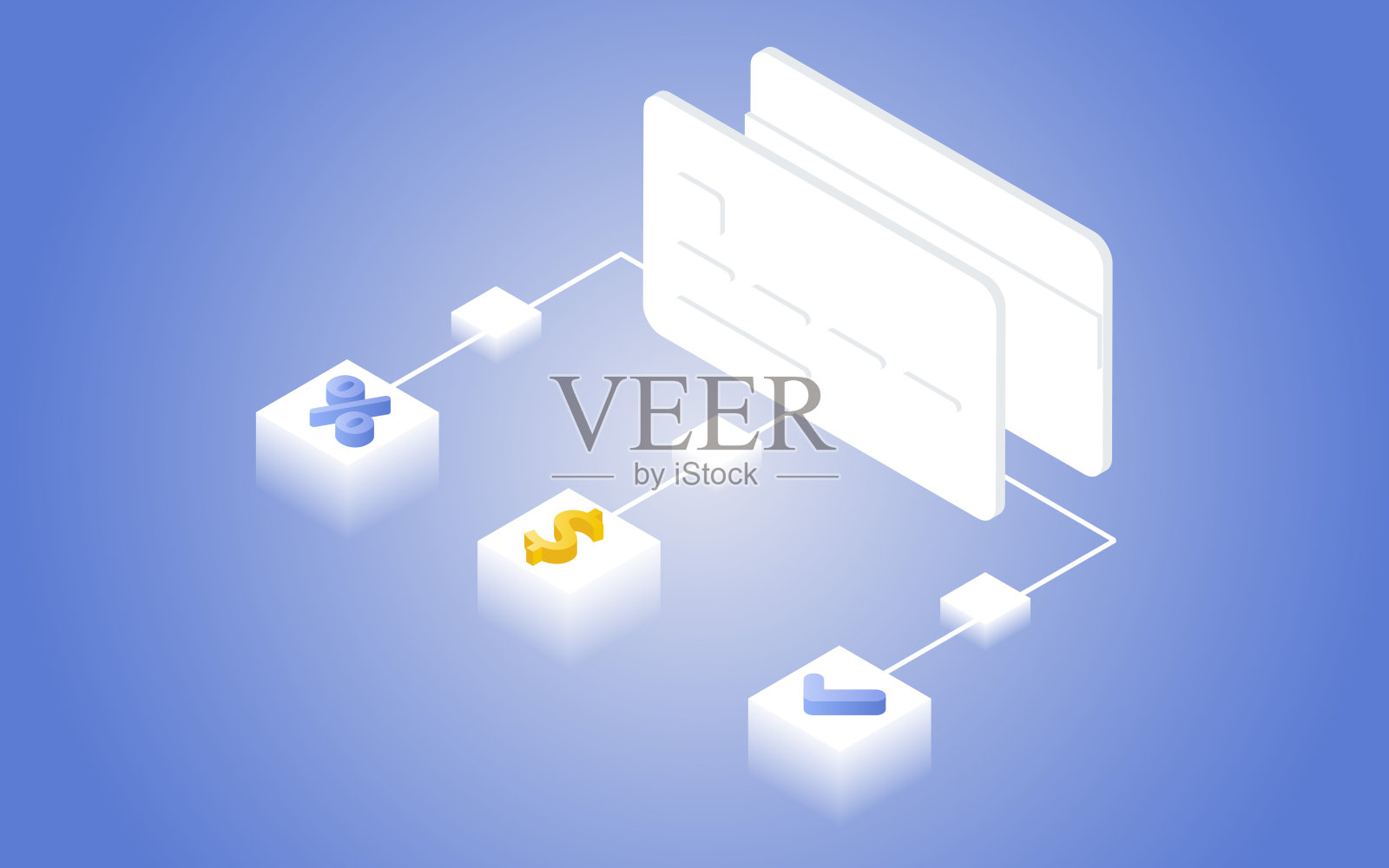 支付和金融的扁平化设计，有一堆硬币或一堆硬币。插画图片素材