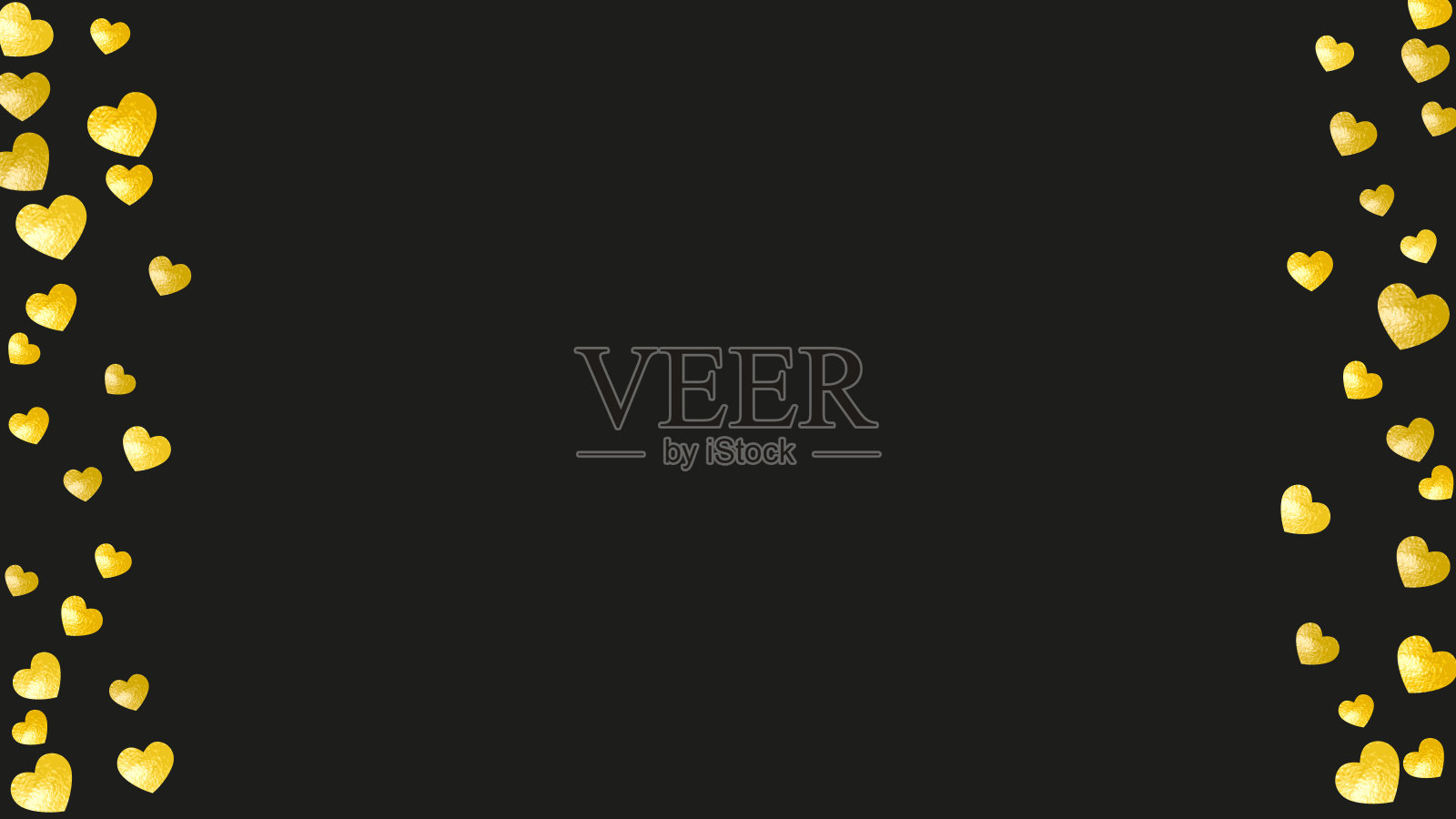 情人节大拍卖彩纸。订婚装饰设计。婚礼的框架。金色快乐插画。给母亲的节日海报。黄色图形概念。黄金情人节销售彩纸。插画图片素材