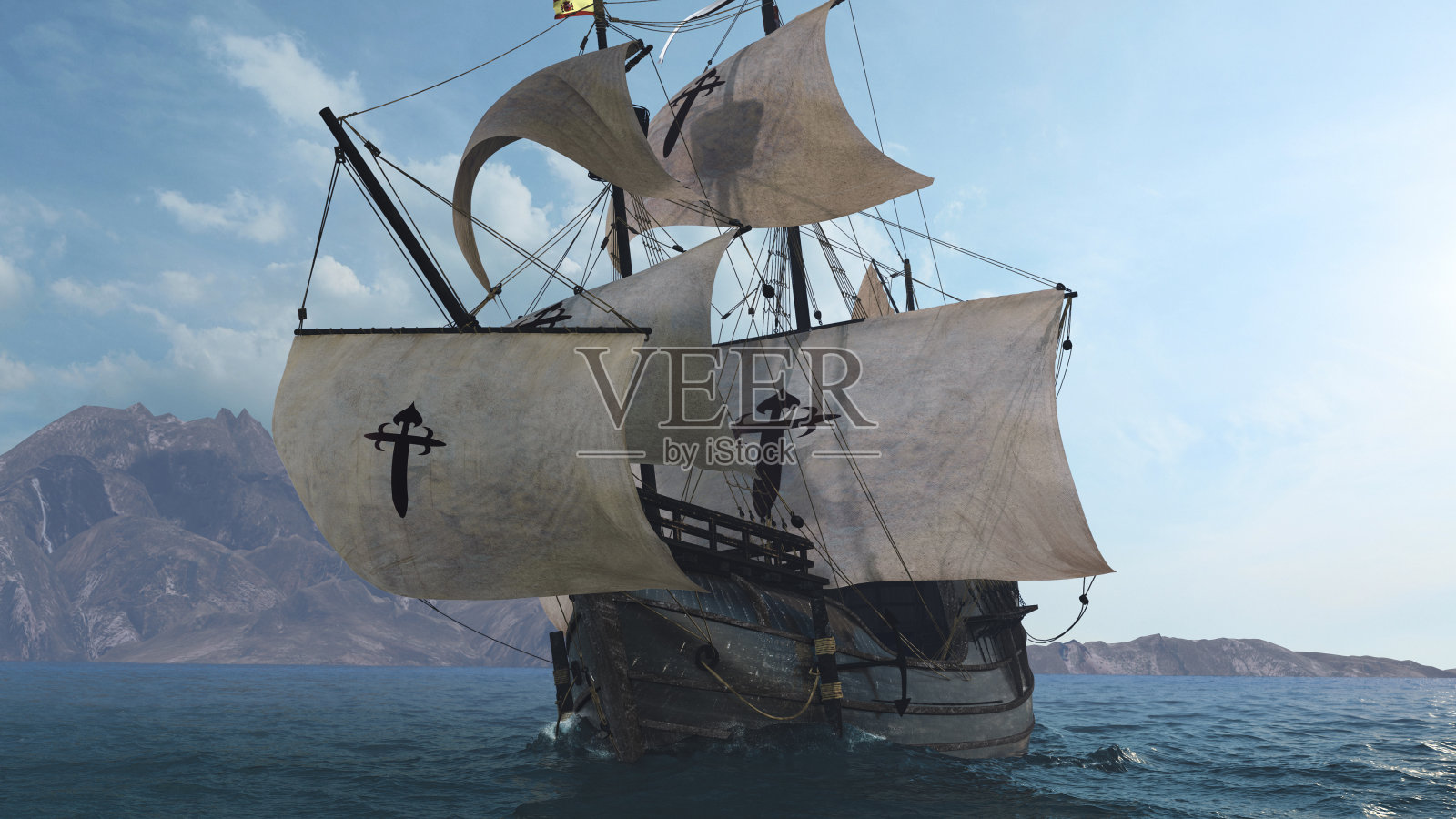 NAO VICTORIA是麦哲伦全球探险队的著名旗舰照片摄影图片