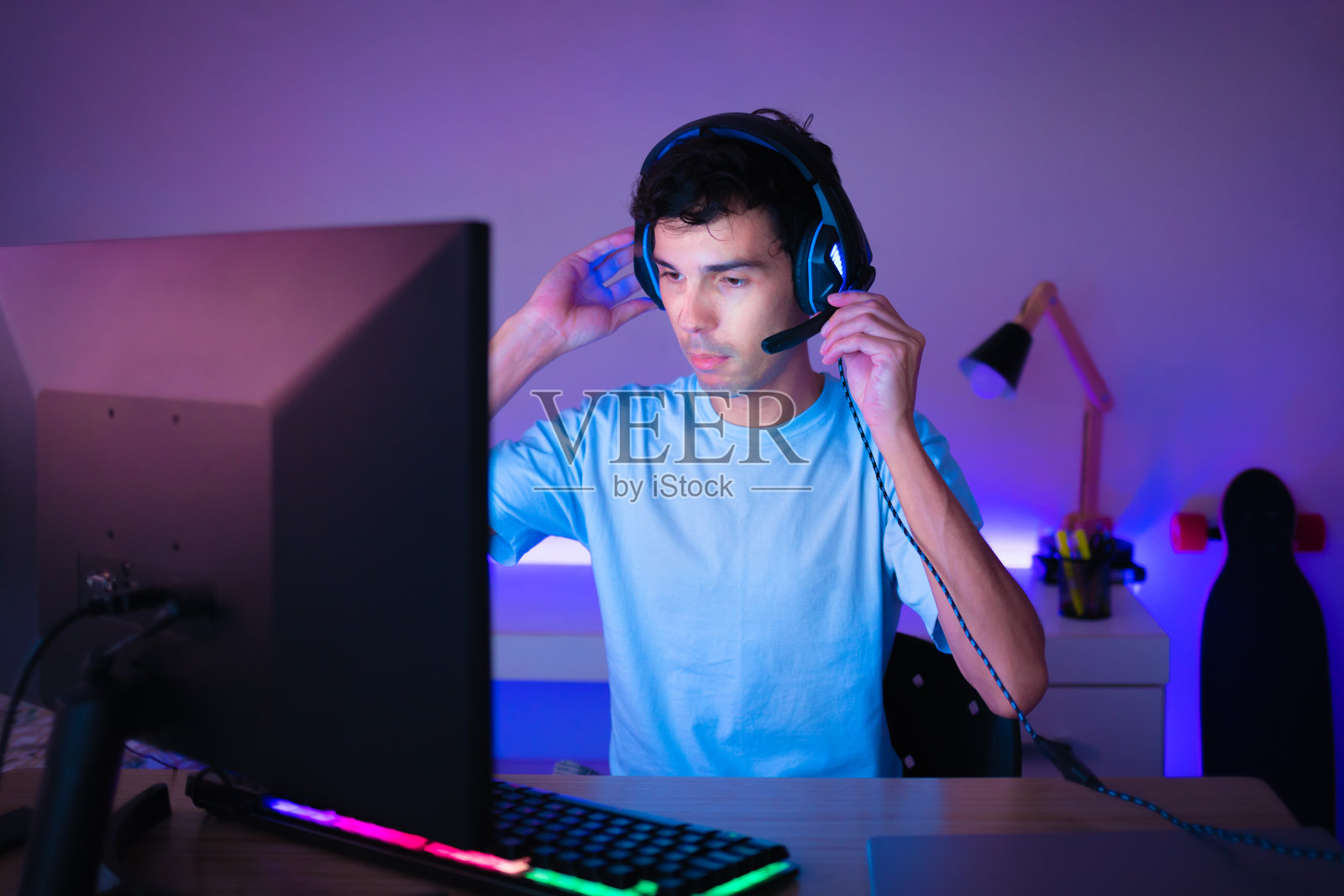 玩家照片摄影图片