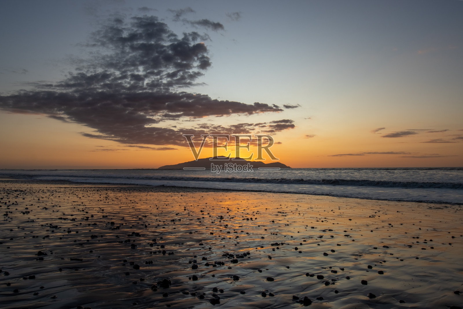 卡皮提岛日落照片摄影图片