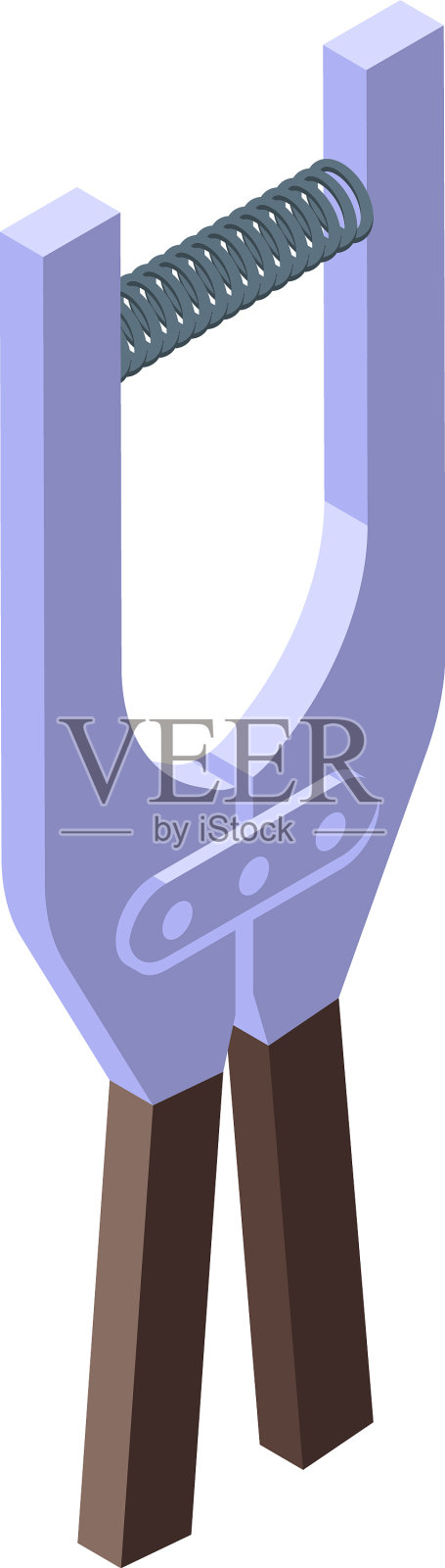 手柄钢espander图标等距插画图片素材