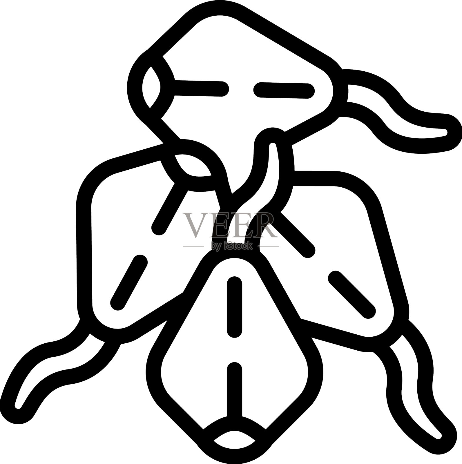 种子生长图标轮廓荞麦植物插画图片素材