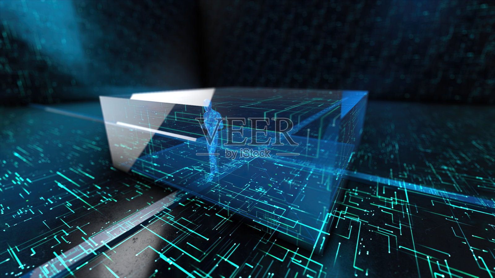 人工智能概念，机器人短信照片摄影图片