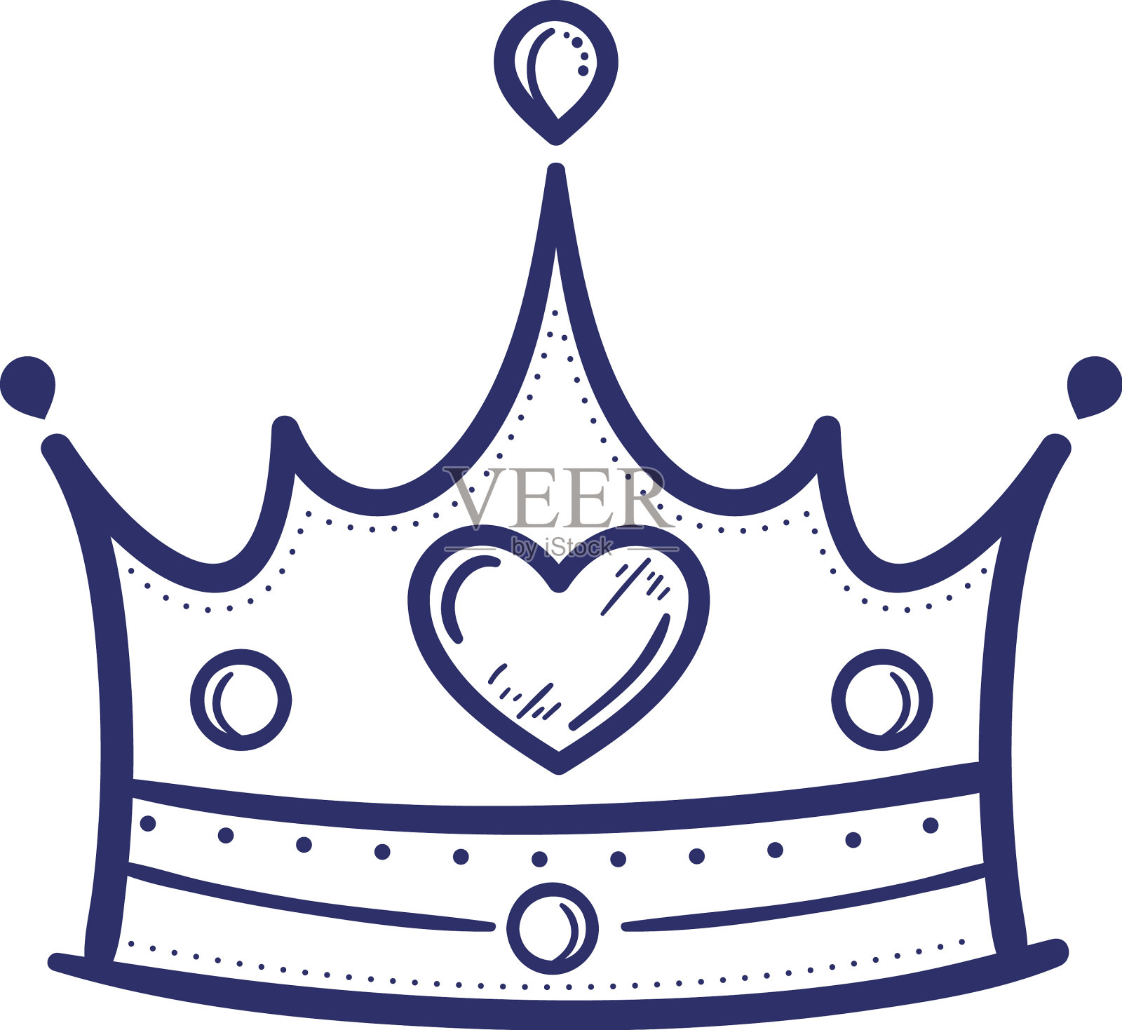 用爱加冕设计元素图片