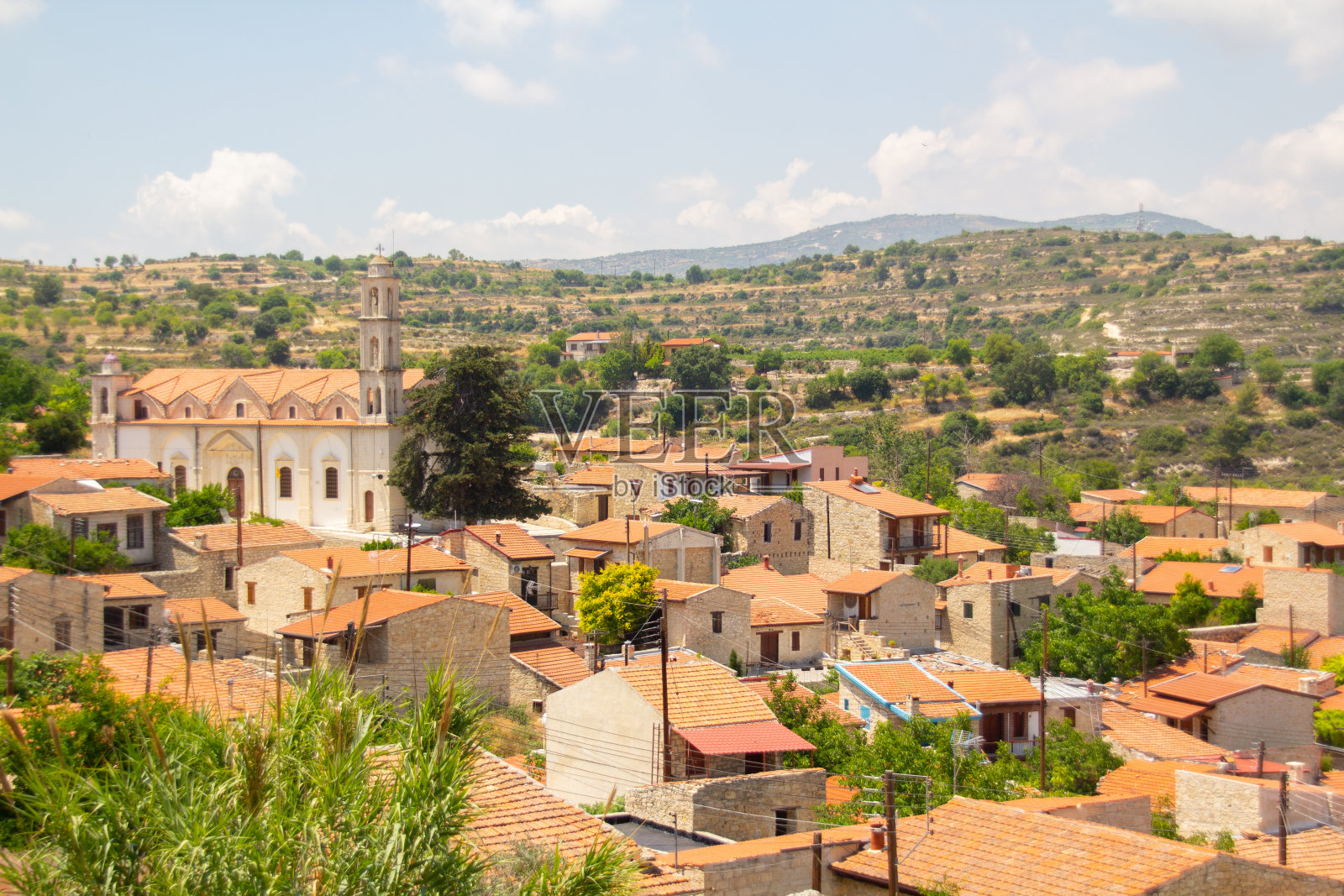 塞浦路斯的Lofou村照片摄影图片