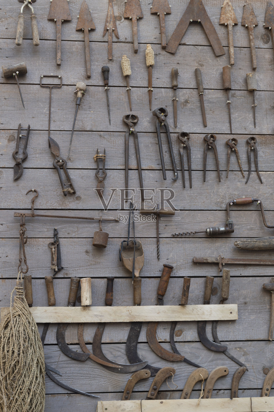 木工用的旧金属工具照片摄影图片