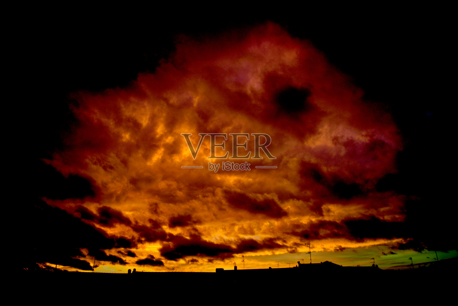 原子的天空照片摄影图片