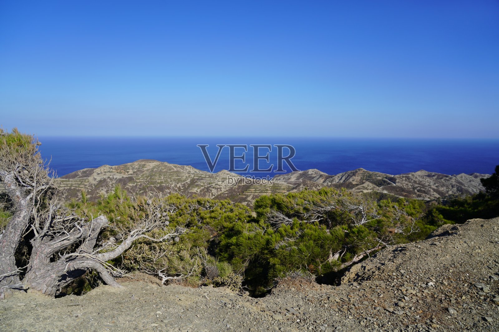 蓝天下的海景照片摄影图片