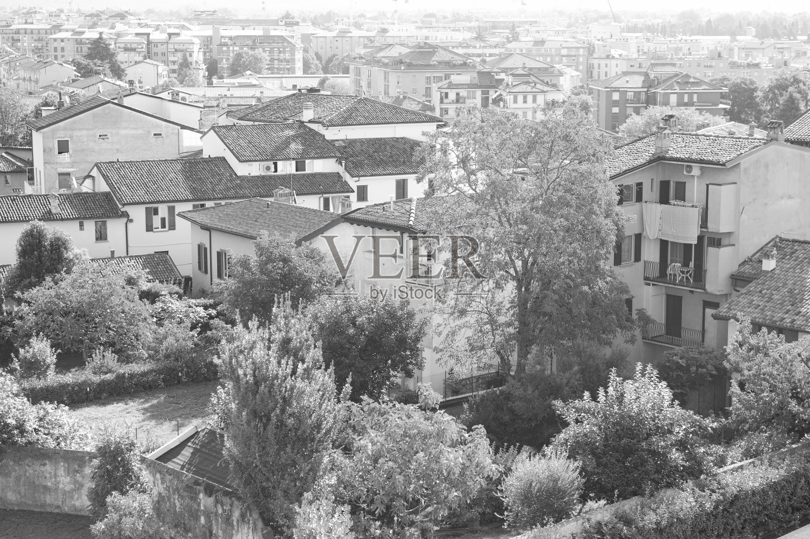 意大利的贝加莫市照片摄影图片