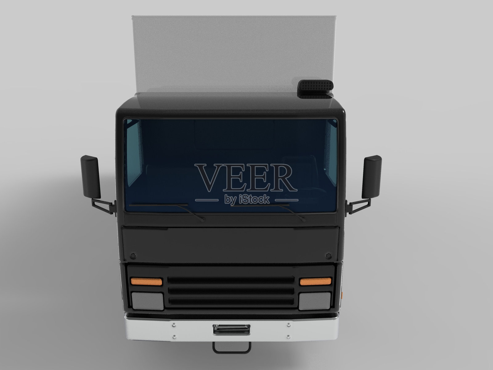 卡车货车运输孤立的三维渲染插图上的白色背景照片摄影图片