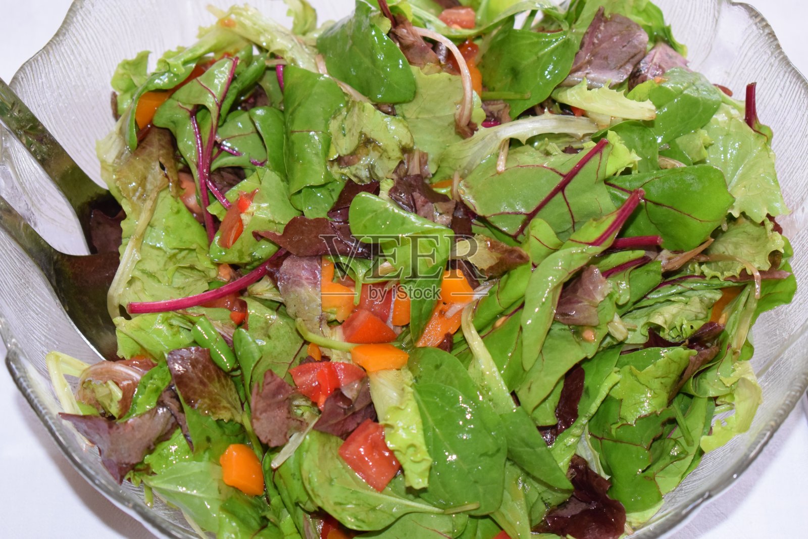 什锦叶沙拉照片摄影图片