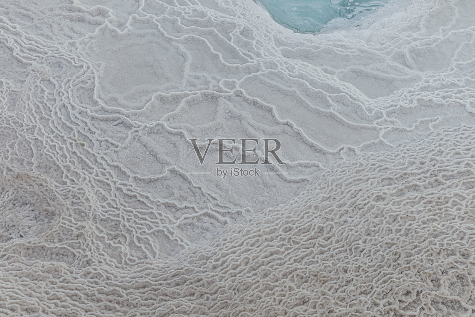 死海海岸干涸盐水纹理照片摄影图片