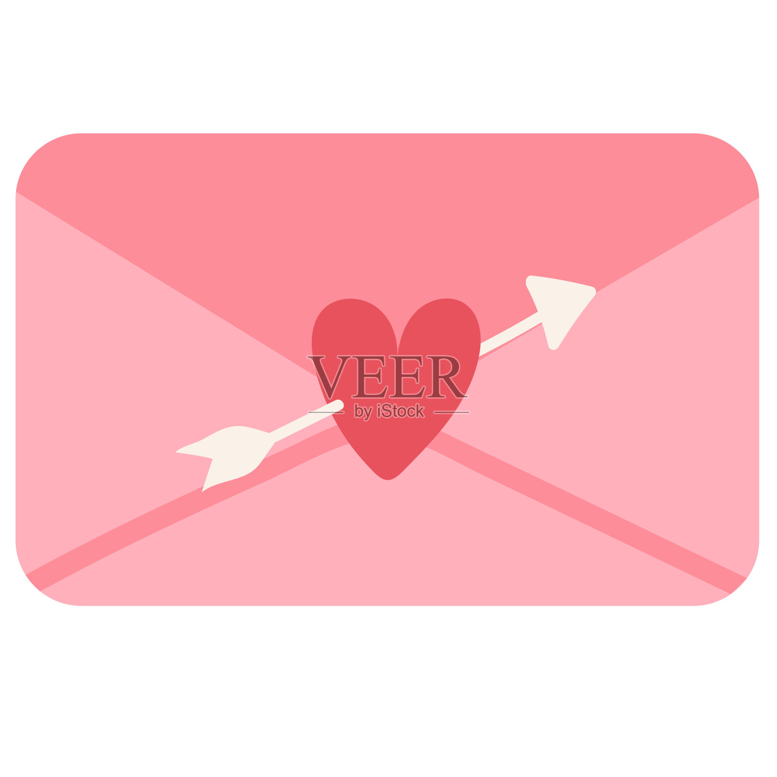 情书插画图片素材