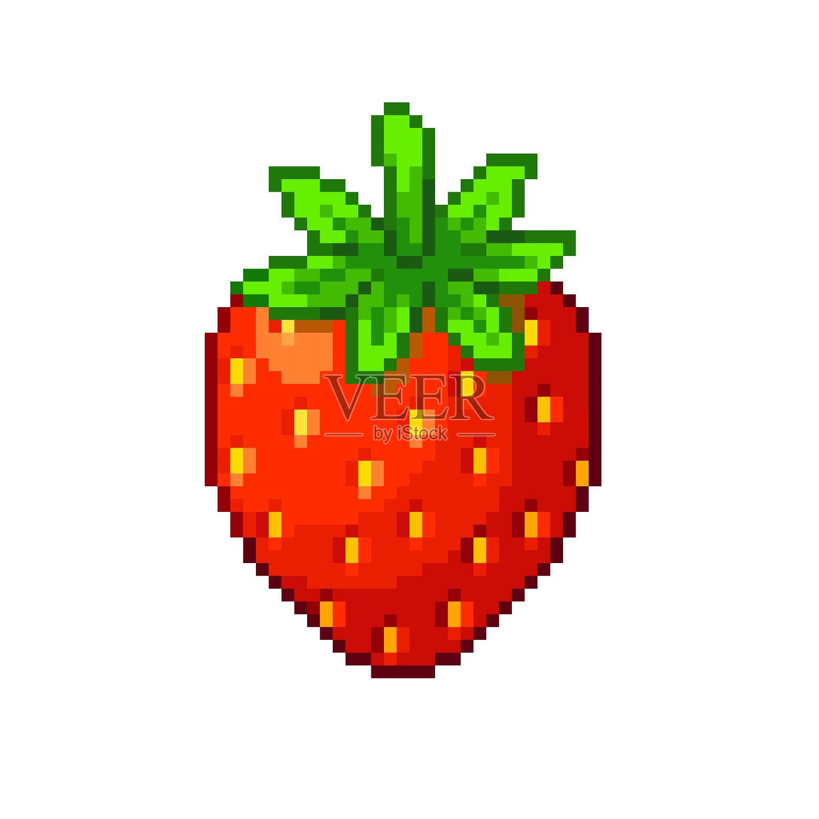 复古卡通草莓插画图片素材