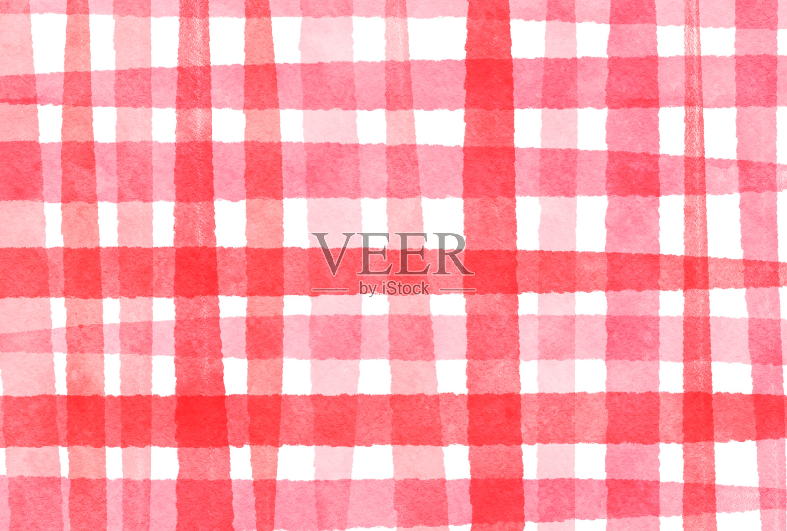 水彩检查图案背景材料插画图片素材