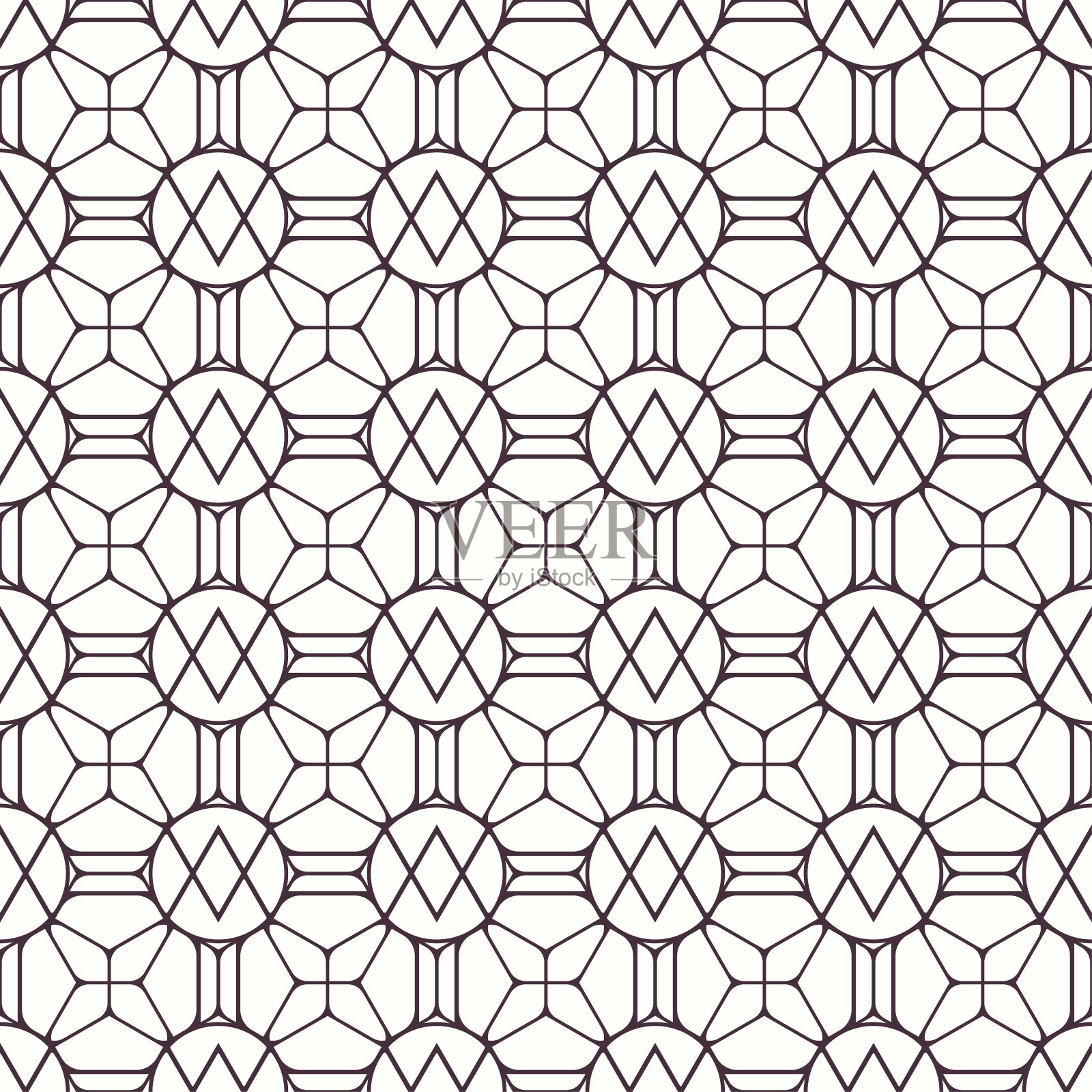 矢量背景几何无缝模式插画图片素材